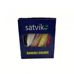 SATVIK 6 Shades of Under Water Rangoli Colors Easy To Store Water Rangoli  Glitter Colours Kit (No GULAL) Festival/Festive Multi Colors Powder